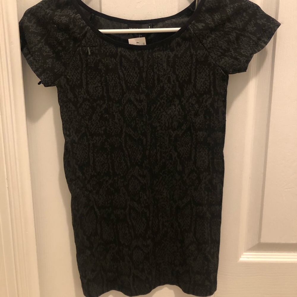 Black Snakeskin Pattern T-Shirt